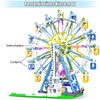 JDMDKB Rotating Ferris Wheel Building Blocks Kit, with Lights, Amusement