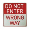 BTHUKO 12 x 12 inch “Do Not Enter - Wrong
