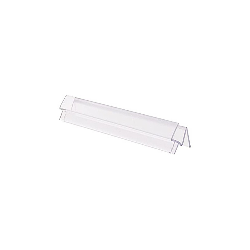 CRL Co-Extruded Clear Bottom Wipe with Drip Rail for 1/2"