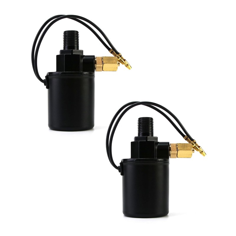 QWORK Air Horn Solenoid Valve, 2 Pack 1/4" NPT 12V