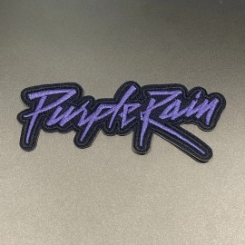 Purple Rain Prince Patch 80’s Patch Embroidered Logo Iron On 2x4.75 Inch
