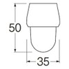 SANEI PM202A-W Kitchen Filter Top Filter Free, White