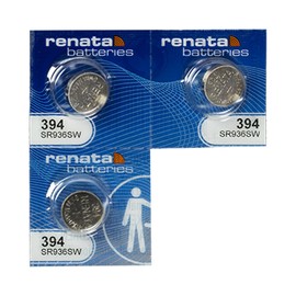 3 Renata 394 Button Cell Watch Batteries