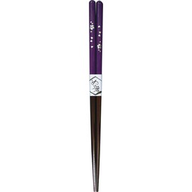 Alpha 906216 Chopsticks, Purple, 8.9 inches (22.5 cm), Painted Chopsticks, Flower Sparkle