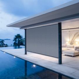 VICLLAX 90% Shade Fabric Sun Shade Cloth Privacy Screen with Reinforced Grommets for Outdoor Patio Garden Pergola Cover Canopy 8x10 FT, Grey