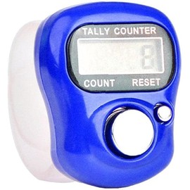 5 Digit LED Digital Row Counter, Display Counter Clicker,Handheld Number Click Counter,Finger Tally Counter,Electronic Finger Counter Hand Tally Counter with Ring for Golf,Track and Field Lap Counters