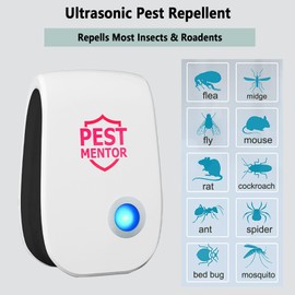 Ultrasonic Pest Repellent 10-Pack – Indoor Plug-in Device for Effective Control of Mosquitoes, Flies, Spiders, Beetles & Mice, Silent Solution for Homes, Offices, Kitchens Bug Repeller