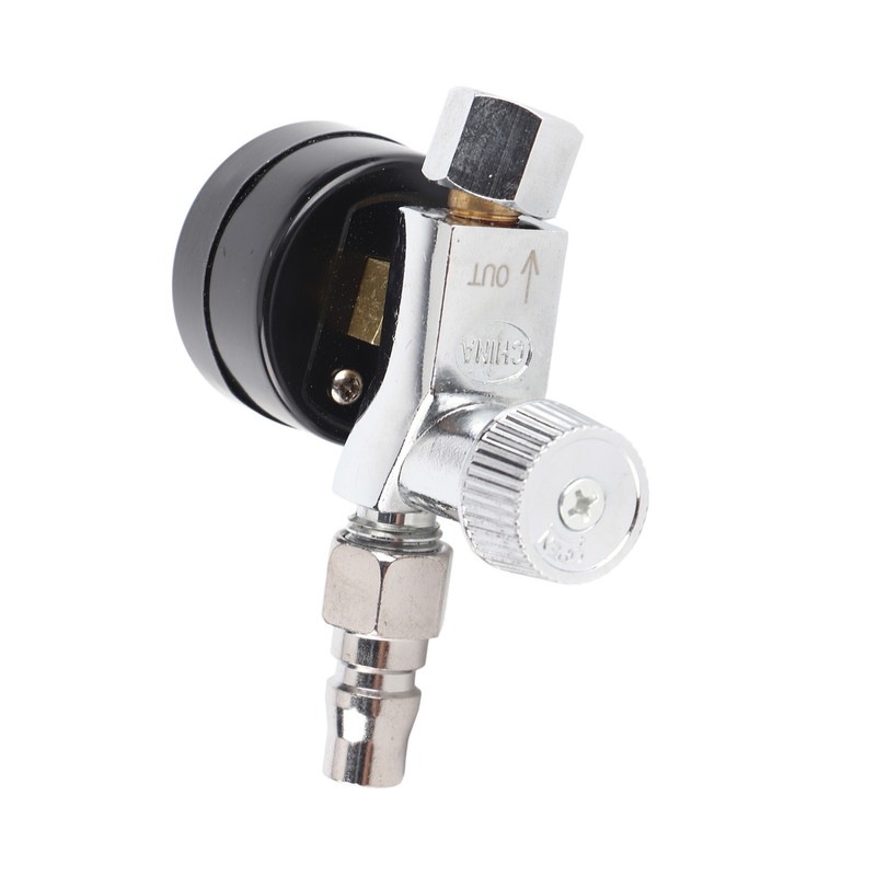Mini Adjustable Spray Gun Air Regulator With Pressure Gauge Diaphragm