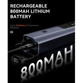 SUNPOW Metal Detector Pinpointer Rechargeable for Adults & Kids, Adjustable Sensitivity, IP68 Fully Waterproof, 360° Detection, 4 Modes - Handheld Pin Pointer Wand with LCD Screen - NXGD01