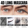 Waterproof Black Mascara for Voluminous & Lengthy Lashes,Smudge Proof Mascara,Tubing