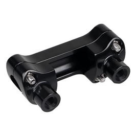 YDLMT Black 1 1/2" Handlebar Risers w/Anti-Slip Top Clamp for Harley 1" Bar Touring Sportster Dyna Fat Boy Heritage Softail FLSTF FXSTC FXST FXD FXDWG