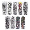 9 x Full Arm Tattoos - Waterproof Temporary Tattoo Stickers