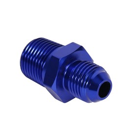 NPT-Anschlussadapter, Aluminium-Außenfackel AN6 bis 3/8"NPT-Adapter für geraden Heizölanschluss Blau.
