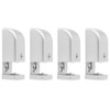 4Pcs Adjustable Sliding Door Stopper Roller Guide Hardware Accessory for