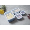Tefal Masterseal Colour Edition Aqua Blue Rectangular 4-Piece 100% Airtight