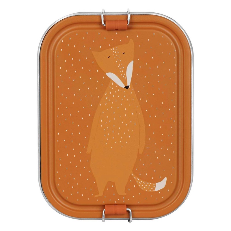 Trixie Lunch Box Stainless Steel Mr Fox Orange Large
