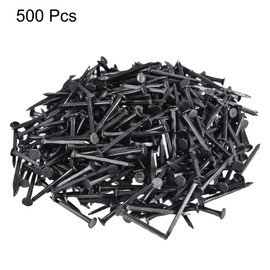 sourcing map Metal Nails Tacks 1"(24mm) for Shoes Boots Leather Heels Soles Replacement Black 500pcs