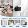 KNOBWELL Oil Rubbed Bronze Passage Door Knob, Non-Locking Interior Closet