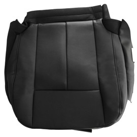 Priprilod Perforated Black Leather Driver Side Bottom Replacement Seat Cover Compatible with Ford Expedition Limited 2007 2008 2009 2010 2011 2012 2013 2014