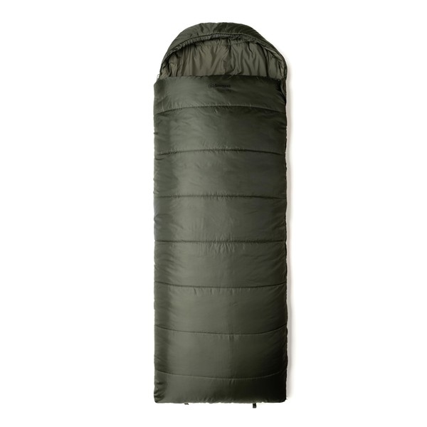 Snugpak Navigator WGTE - Sleeping Bag with Versatile Quilt Option, Siliconised Insulation, Drawcord-Adjustable Hood, Anti-Snag Zipper & Compression Sack - Sleep Bag for Camping & Hiking - Olive (RZ)