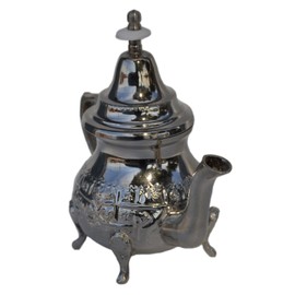 Tea Serving Moroccan Serving Tea Pot Handmade Silver Platted Kettle Single Serving Small