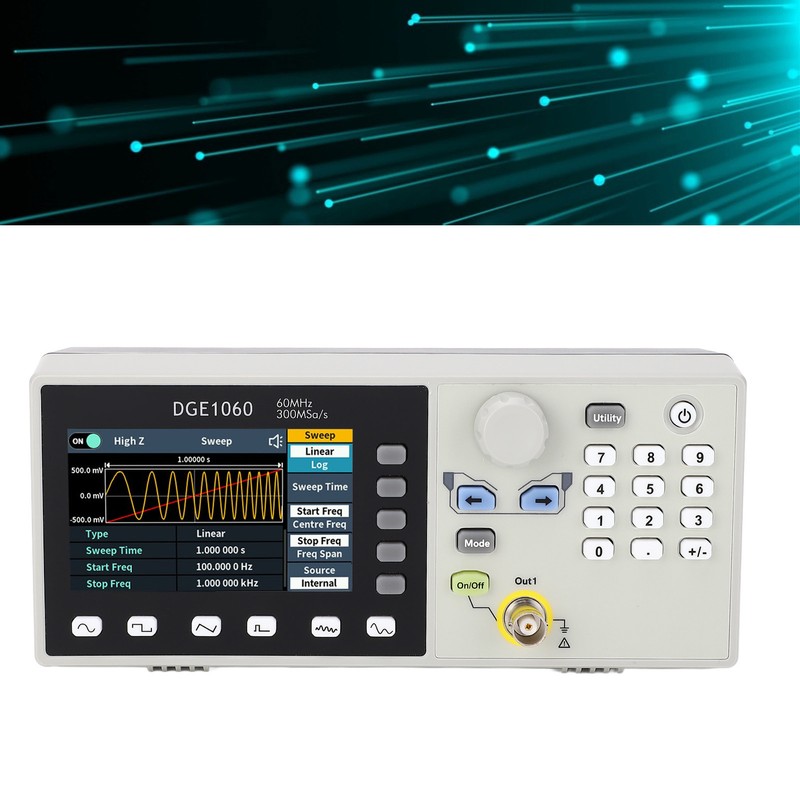 Single Signal Generator 60MHz Wide Amplitude and Frequency Range Arbitrary