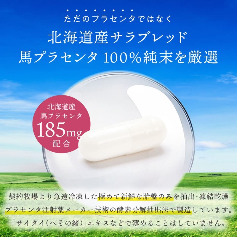 プラセンタファイン 30日分 (15日分×2箱) 馬 プラセンタ サプリ 北海道産 馬プラセンタ