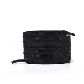 ELANOX Elastic Shoelaces without Tying I 4 Pieces for 2 Pairs of Shoes with Stylish Ends, Shoe Laces without Tying Quick Release Rubber Shoelaces for Adults and Children (Black + White)