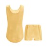 Nymphperi Gymnastics Leotards Size 6-7 Years Old Shiny Solid Gold