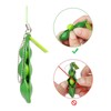 EROSPA® Funny Face Sugar Pea Bean Squeeze Keyring, Green
