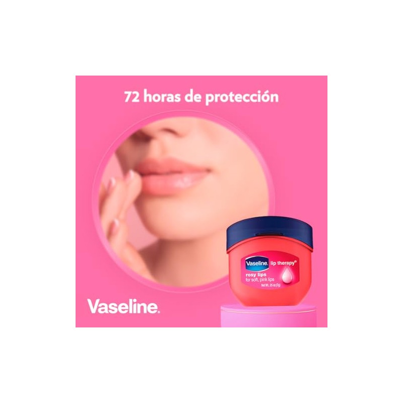 Vaseline - Lip Care Rosy Mini Tarro 7g, Rosa