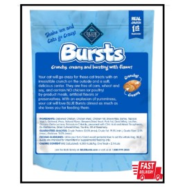 Does Not Apply Blue Buffalo Bursts Crunchy & Creamy Cat Treats, Great for Training, Paw-Lickin'