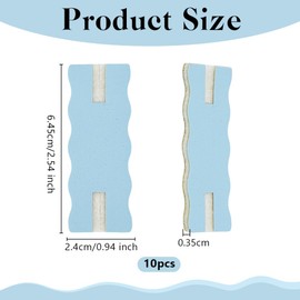 OLYCRAFT 10Pcs Portable Tangle-Free Jewelry Organizer Light Blue Anti Wrap Necklace Organizer Necklace Display Card Holder Universal Jewelry Storage Case for Chain Necklaces Storage - 6.5x2.4x0.3cm