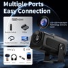 [Built-in Apps] Mini Projector with WiFi 6 and Bluetooth5.2, Smart