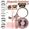 Magnetic Eyelashes False Eye Lashes Extension Liquid Eyeliner and Tweezer