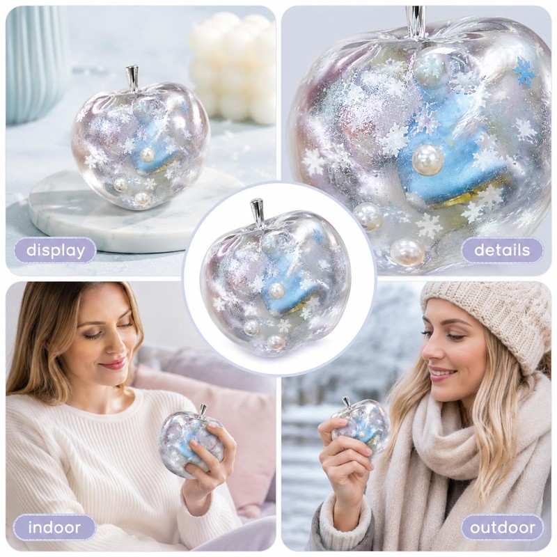 Apple Squishy, Slushy Apple Squishy, Snowflake Design Squishies for Office