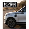 YIPFEN Star Car Stickers, Set of 2, Black, 15 cm,