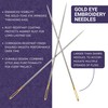 The Quilted Bear Gold Eye Crewel Embroidery Needles 3/9-16 Large