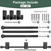 ZNONOX Curtain Rods No Drilling for Windows 30 to 90