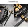 Chopsticks, 5 Pairs Premium Reusable Multicolour Chopsticks for Sushi Japanese