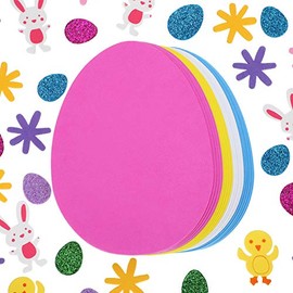 Chuangdi 160 Pieces Easter Foam Stickers and 20 Pieces Foam Easter Eggs DIY Egg Shaped Foam for Kids Crafts Party Supplies