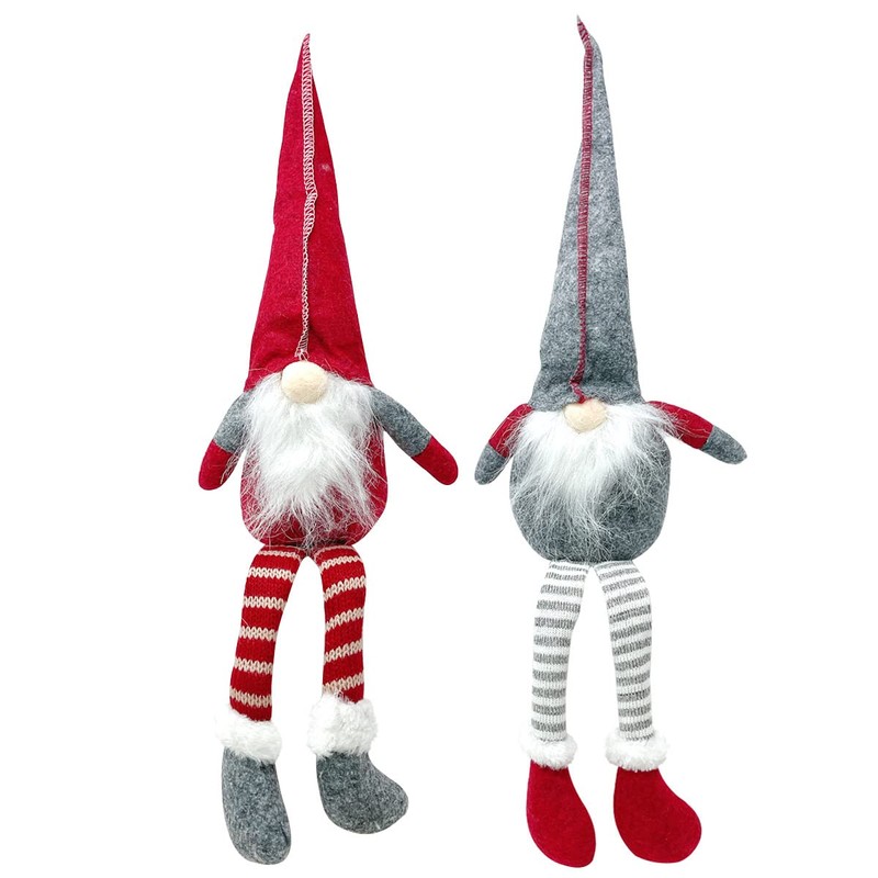 allydrew Long-Legged Gnome Plush Dolls, Winter and Holiday Tabletop Decorations