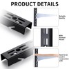 MorningRo 12 Pcs Shelf Rails Bracket Track 47.5 Inches Upright