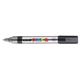 uniball Pigmentmarker POSCA PC5M, silber 4902778916278