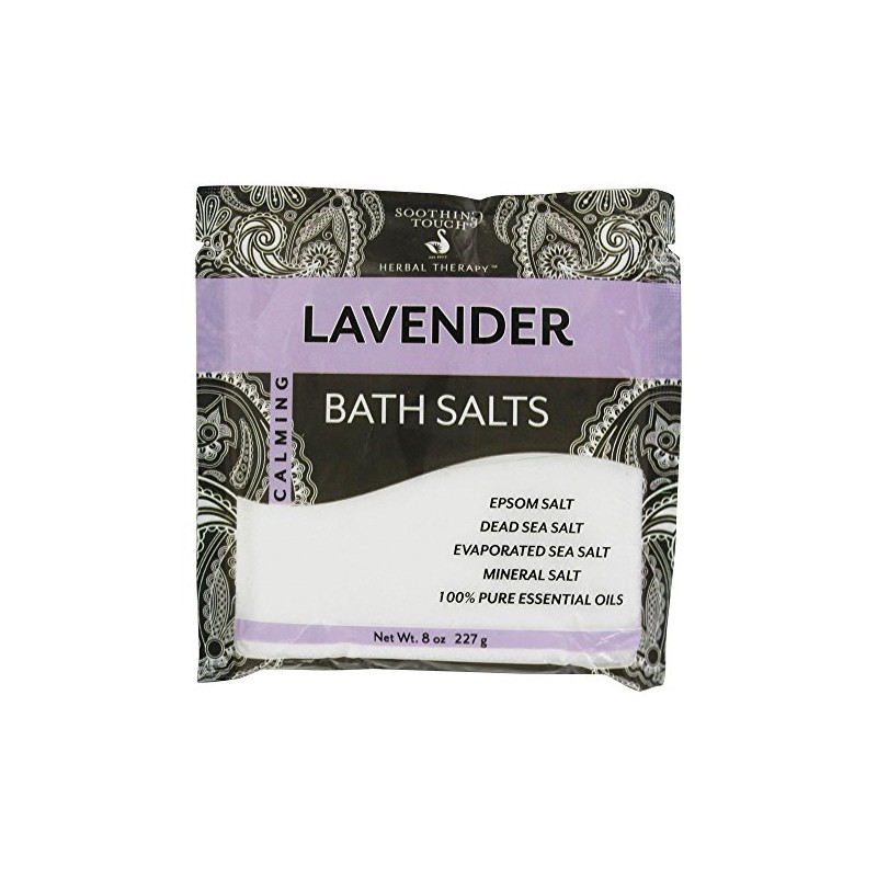 Soothing Touch Bath Salts Pouch, Lavender, 8 Ounce
