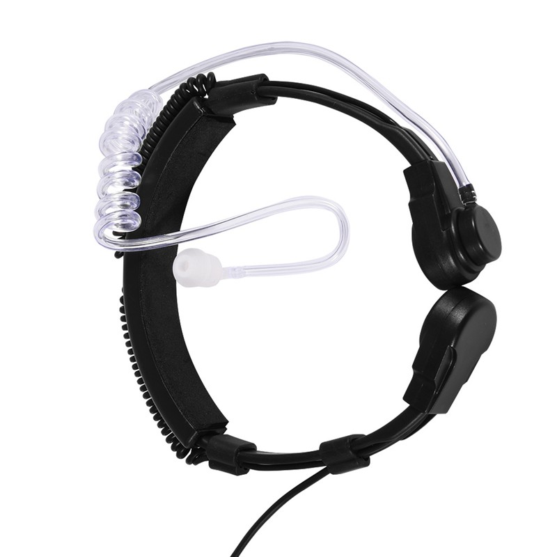 Throat Mic Headset Acoustic Tube Earpiece PTT for Baofeng UV5R