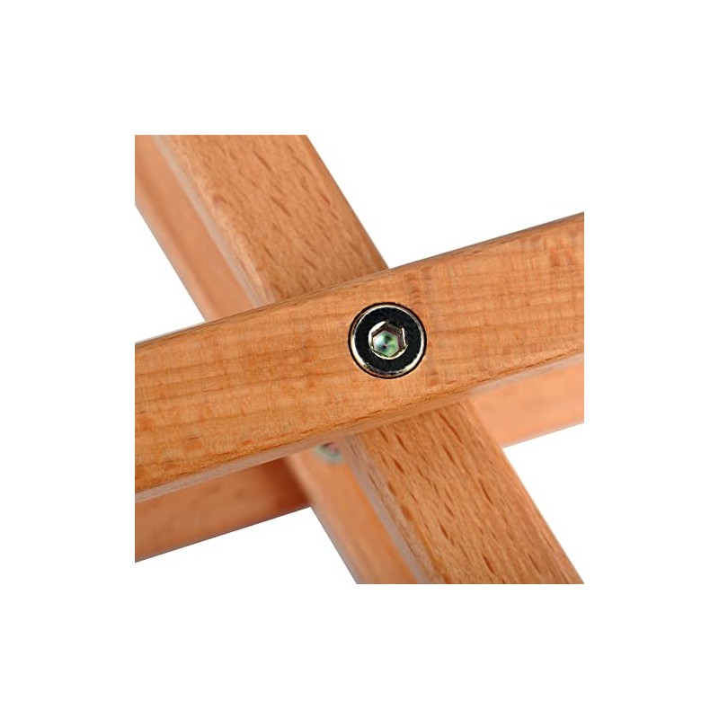 NUZAMAS Adjustable Solid Wood Guitar Footstool, Foldable, Height and Angle