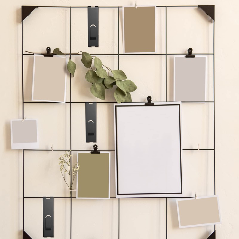 Tcevily 15 Pcs Gridwall Utility Notch Hook Gridwall Picture Hanger