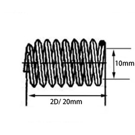 M10 x 1.5mm x 2D Helicoil Wire Inner Thread Inserts, Coiled Wire Helical Screws, 304 Stainless Steel, Metric, 40Pcs