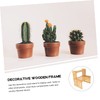 BESPORTBLE 1pc Flowerpot Stand Wooden Plant Shelf for Office Home